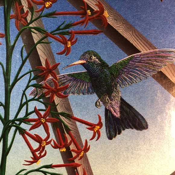 Vintage 1991 Hummingbirds John P Tierney Underground Jigsaw Puzzle - Picture 2 of 6